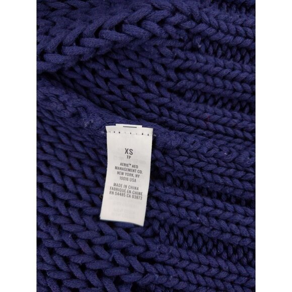 Aerie  Women's Blue cardigan open knit open front long sleeve Size XS - Picture 7 of 8